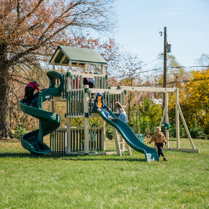 Orbit Nebula Climber Vinyl Swingset