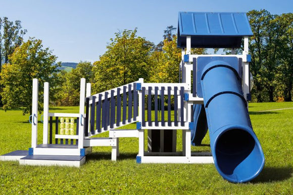 Knights Castle Commercial Vinyl Swing Set