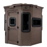 Titan hunting blind with brown exterior
