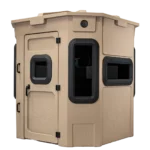 Titan hunting blind with beige exterior