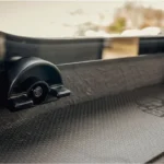 Redneck solo hunting blind interior window locks.