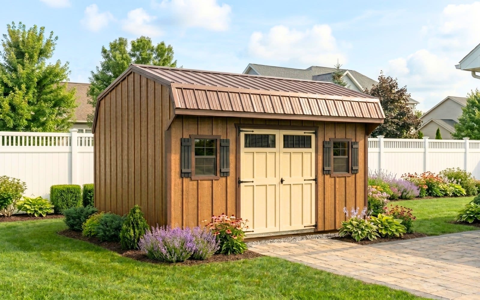 Board & Batten Quaker Barn Storage Shed Starting at: $3,635