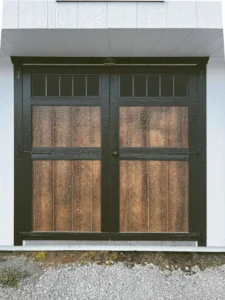 Double Transom Stained Doors